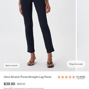 Quince Navy Ankle Pants